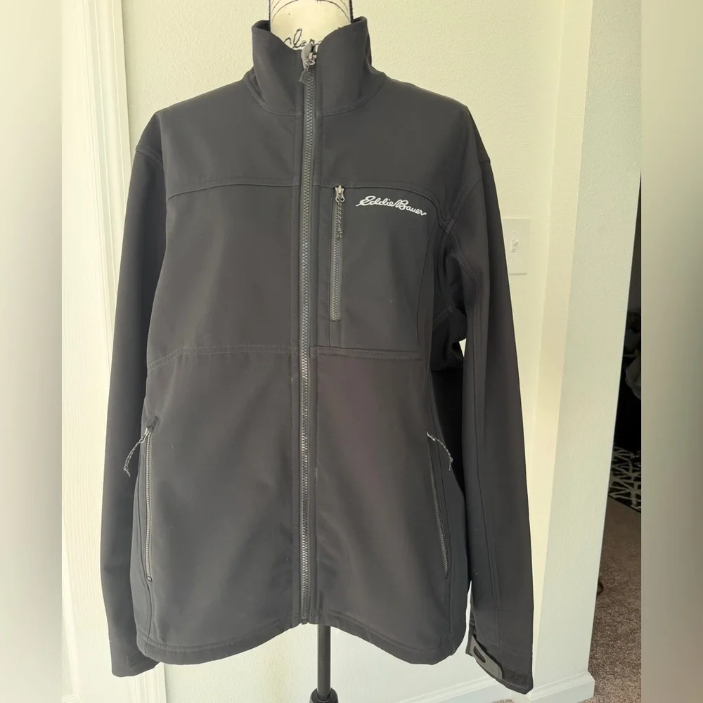 Eddie Bauer Jacket Windfoil Thermal Performance  Sz Xl Dark Academia Cabin Core - Picture 3 of 14